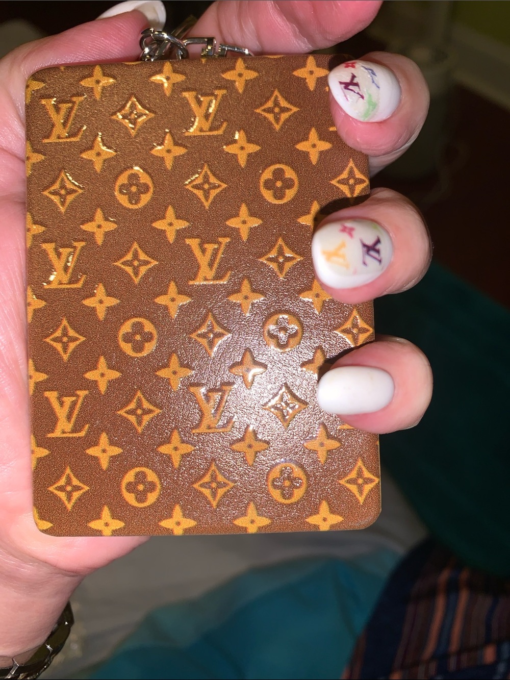 monogram mirror purse/bag charm keychain - Picture 4 of 6